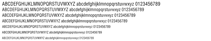 Helonia Condensed Font Screenshot